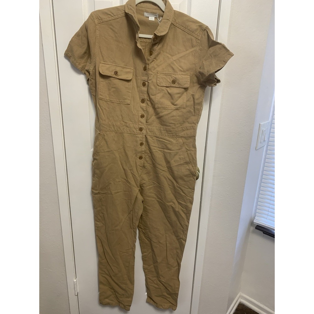 NWT Outerknown Jumpsuit Jumper One Piece Mustard Medium